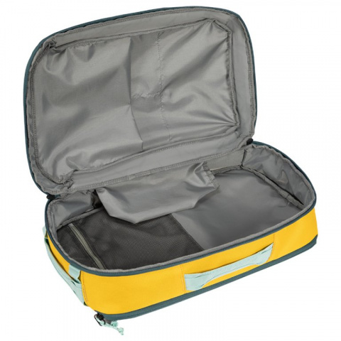 batoh cestovní Progress TRAVEL BAG terakota/tm.modrá/žlutá
