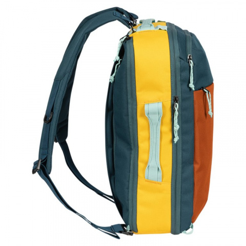 batoh cestovní Progress TRAVEL BAG terakota/tm.modrá/žlutá