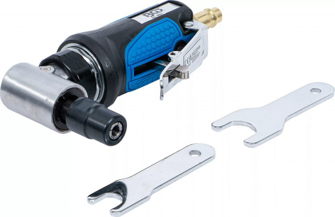 BGS Technic pneumatická mini přímá bruska, velmi krátká, 90° zahnutá, délka 126 mm