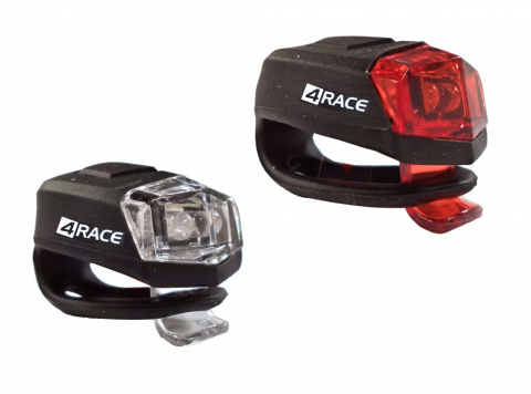 blikačka přední+zadní 4RACE LS02 silicon černé
