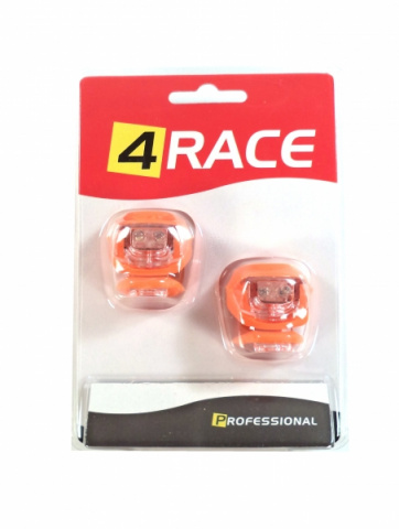 blikačka přední+zadní 4RACE LS03 silicon oranžová
