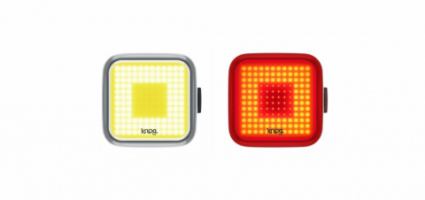 blikačka přední+zadní Knog Blinder Black Twinpack Square černá
