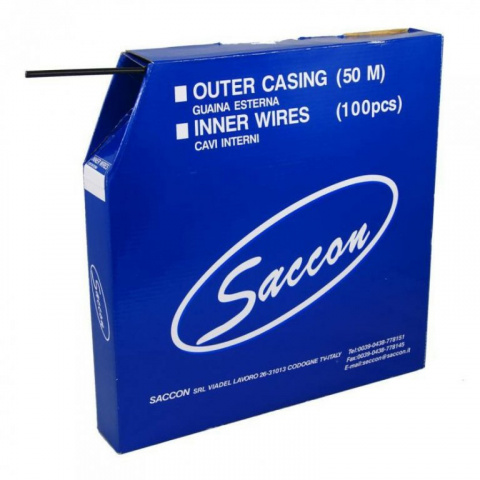 bowden řadicí 1.2/4.0mm Saccon 50m černý box