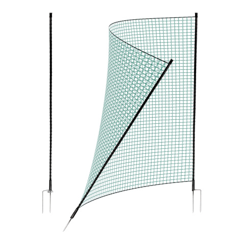 Branka pro mobilní ohradníkové sítě, výška 120 cm, šířka 90 cm, 2 hroty, nevodivá