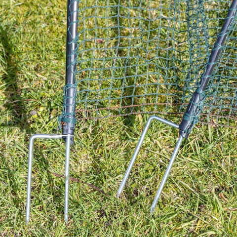 Branka pro mobilní ohradníkové sítě, výška 120 cm, šířka 90 cm, 2 hroty, nevodivá