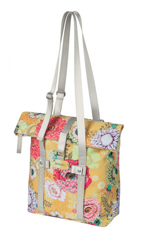 brašna BASIL Bloom Field bicycle shoopper 20l žlutá