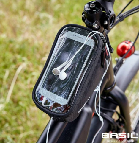 brašna Basil Sport Design Frame přední na mobil 1L černá