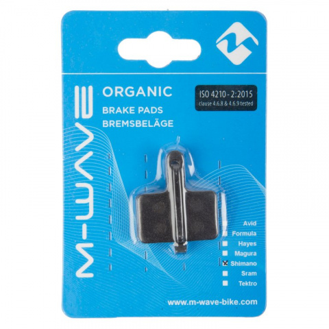 brzdové destičky M-Wave organické Shimano, Deore, Alivio,Tektro