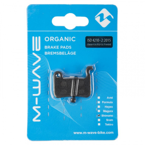 brzdové destičky M-Wave organické Shimano Deore, LX