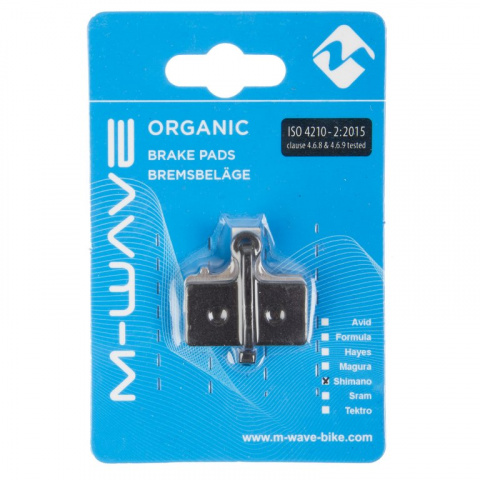 brzdové destičky M-Wave organické Shimano Deore, XT, XTR