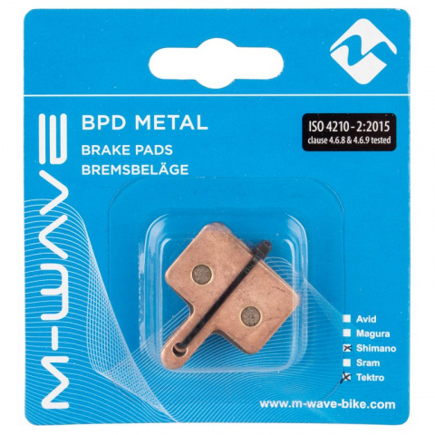 brzdové destičky M-Wave sintrované Shimano, Promax, Tektro