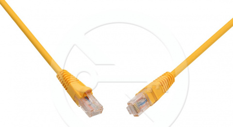 C5E-114YE-0,5MB - patch kabel CAT5E UTP PVC, 0,5m