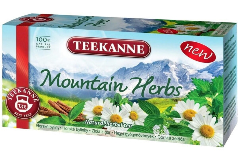 Čaj bylinný Teekanne Natural herbal, Horské byliny, 20 sáčků