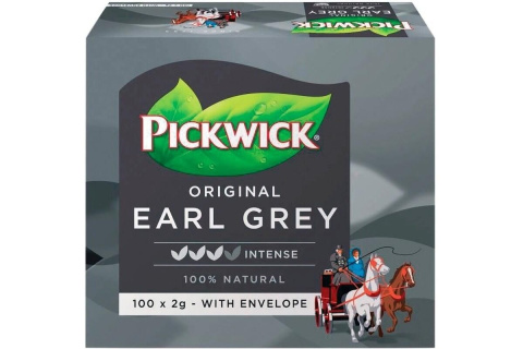 Čaj černý Pickwick, Earl Grey, 100 sáčků