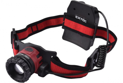 Čelová svítilna 450lm 10W nabíjecí ZOOM CREE XPL