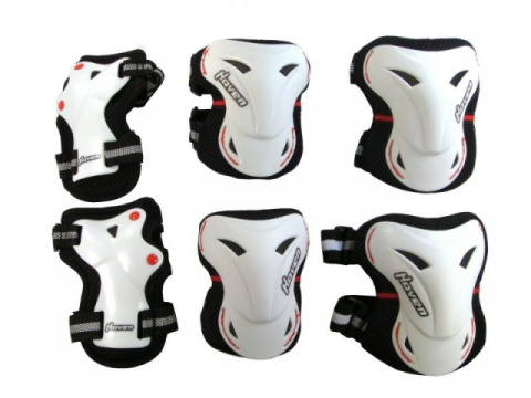 chrániče HAVEN Optimum Skate bílý set