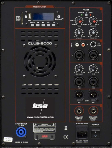CLUB8000 MKII BSA ozvučovací set