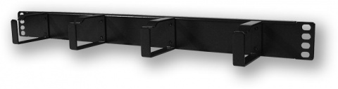 CM.VP00.4FO - 19" vyvazovací panel, 1U, 4x kovové oko