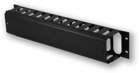 CM.VP01.02F - 19" vyvazovací panel, 2U, kovový