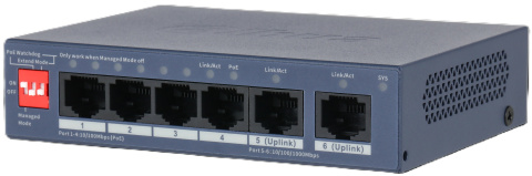 CS4006-4ET2GT-36 - PoE switch 6/4, 4x PoE/2x LAN, 36W