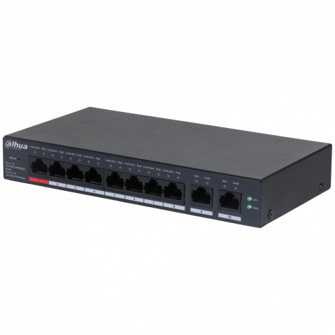 CS4010-8GT-110 - Cloud MNG PoE switch, 8 x Gb PoE, 2 x Gb uplink, 110 W, police/nástěnné