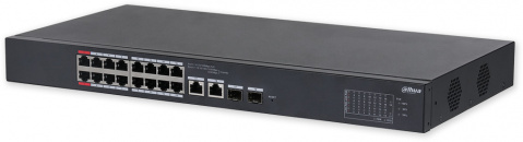 CS4218-16ET-190 - Cloud MNG PoE switch, 16 x PoE, 2 x Gb RJ45/SFP (combo), 190 W, police/rack 1U