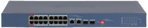 CS4218-16ET-190 - -V2 Cloud MNG PoE switch, 16 x PoE, 2 x Gb RJ45/SFP (combo), 190 W, police