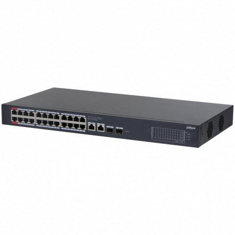 CS4228-24GT-240 - Cloud MNG PoE switch, 24 x Gb PoE, 2 x Gb RJ45, 2 x Gb SFP, 240 W,police/rack 1U