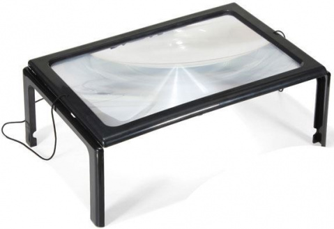 Čtecí lupa A4 v rámečku s LED světlem TIPA 2121