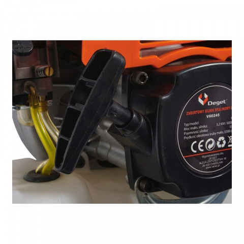 DEGET Závěsný lodní motor 52cm3, dvoutaktní 5,2hp, hliníkový šroub V60245