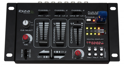DJ21USB-BT Ibiza Sound mix. pult