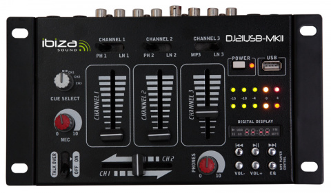 DJ21USB-MKII Ibiza Sound mix. pult