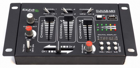 DJ21USB-MKII Ibiza Sound mix. pult