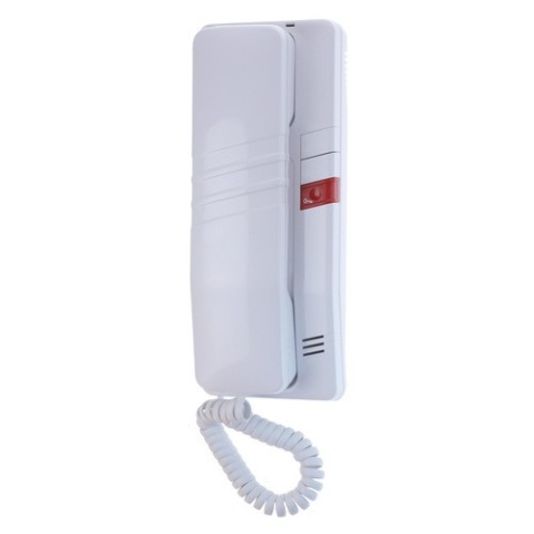 Domácí telefon Tesla DT93 s 1 tl. na EZ + 8 tl. na protist. , el. vyzvánění, bílý
