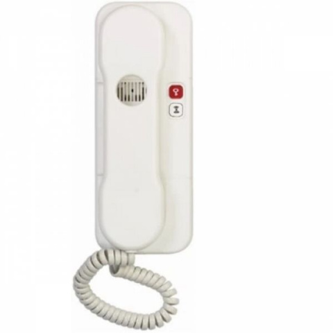 Domácí telefon Tesla stropkov DT85 s 1 tl. na EZ + 1 tl. na protist.- elektron.vyzvánění (bílý)