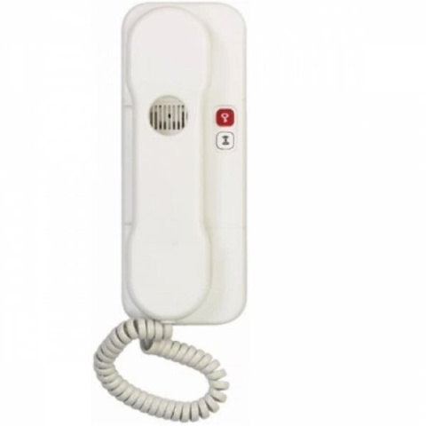 Domácí telefon Tesla stropkov DT85 s 1 tl. na EZ + 1 tl. na protist.- elektron.vyzvánění (bílý)