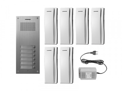 DR-6UM/DP-SS/RF-1A - sada dom. telefonů pro 6 uživ., systém 4+n