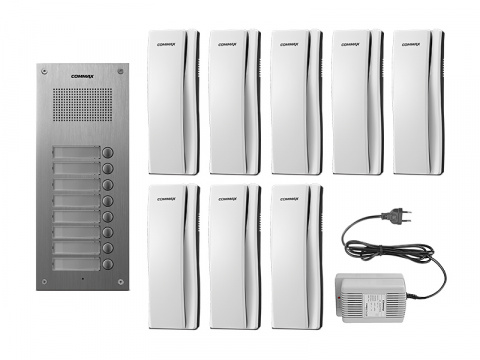 DR-8UM/DP-SS/RF-1A - sada dom. telefonů pro 8 uživ., systém 4+n