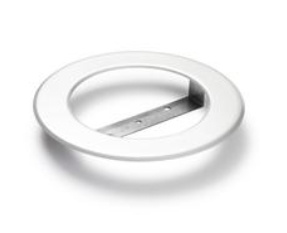 DR45 bílá - designový kroužek pro záp.montáž bílý