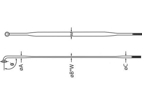 drát nerez CnSpoke AERO 424 2x278mm černý
