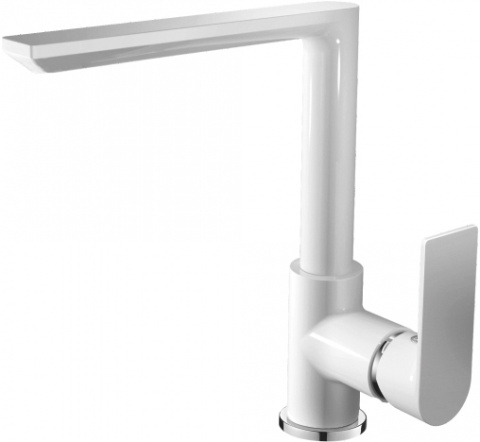 Dřezová baterie MIXXUS PREMIUM ALEX 018 (NUT) WHITE-CHROME, bílý-chrom | ALEX 018 (NUT) WHITE-CHROME