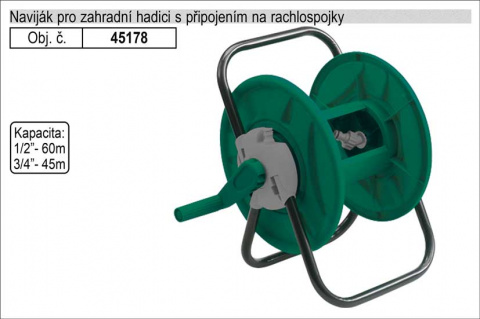 Držák navíjecí na zahradní hadici