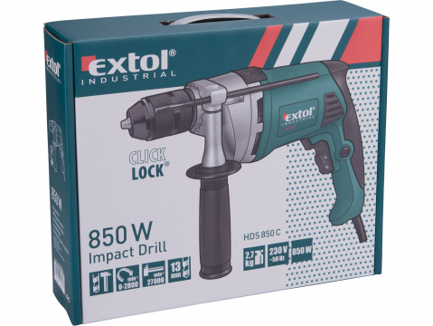 Elektrická vrtačka s příklepem 850 W Extol Industrial 8790031