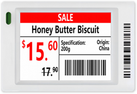 ESL-E018A - digitální elektr. papír, 1.8", černá, bílá, červená