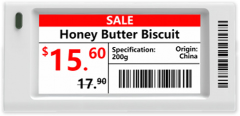 ESL-E021A - digitální elektr. papír, 2.13", černá, bílá, červená