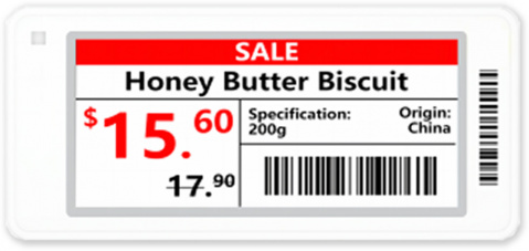 ESL-E029C - digitální elektr. papír, 2.9", černá, bílá, červená