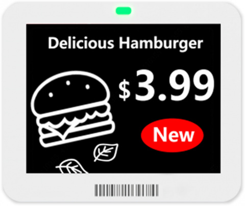 ESL-E042B-PN - digitální elektr. papír, 4.2", černá, bílá, červená, NFC