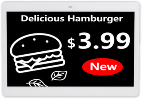 ESL-E075B-N - digitální elektr. papír, 7.5", černá, bílá, červená