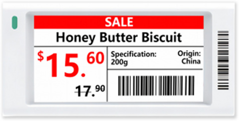 ESL-E4026A-N - digitální elektr. papír, 2.6", černá, bílá, červená, NFC