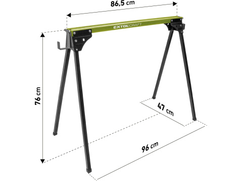 EXTOL CRAFT koza stavební skládací 1kus, nosnost 450kg, výška 76,5cm 956070